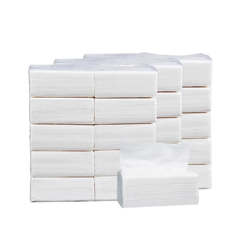 In Stock Soft Facial Tissues 3ply 130 Sheets Virgin Wood Tissue Pack for Office Hotel