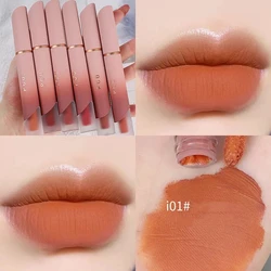 Private label 6 color lip glaze velvet lipstick matte lip mud long lasting waterproof customization rouge a levres liquide