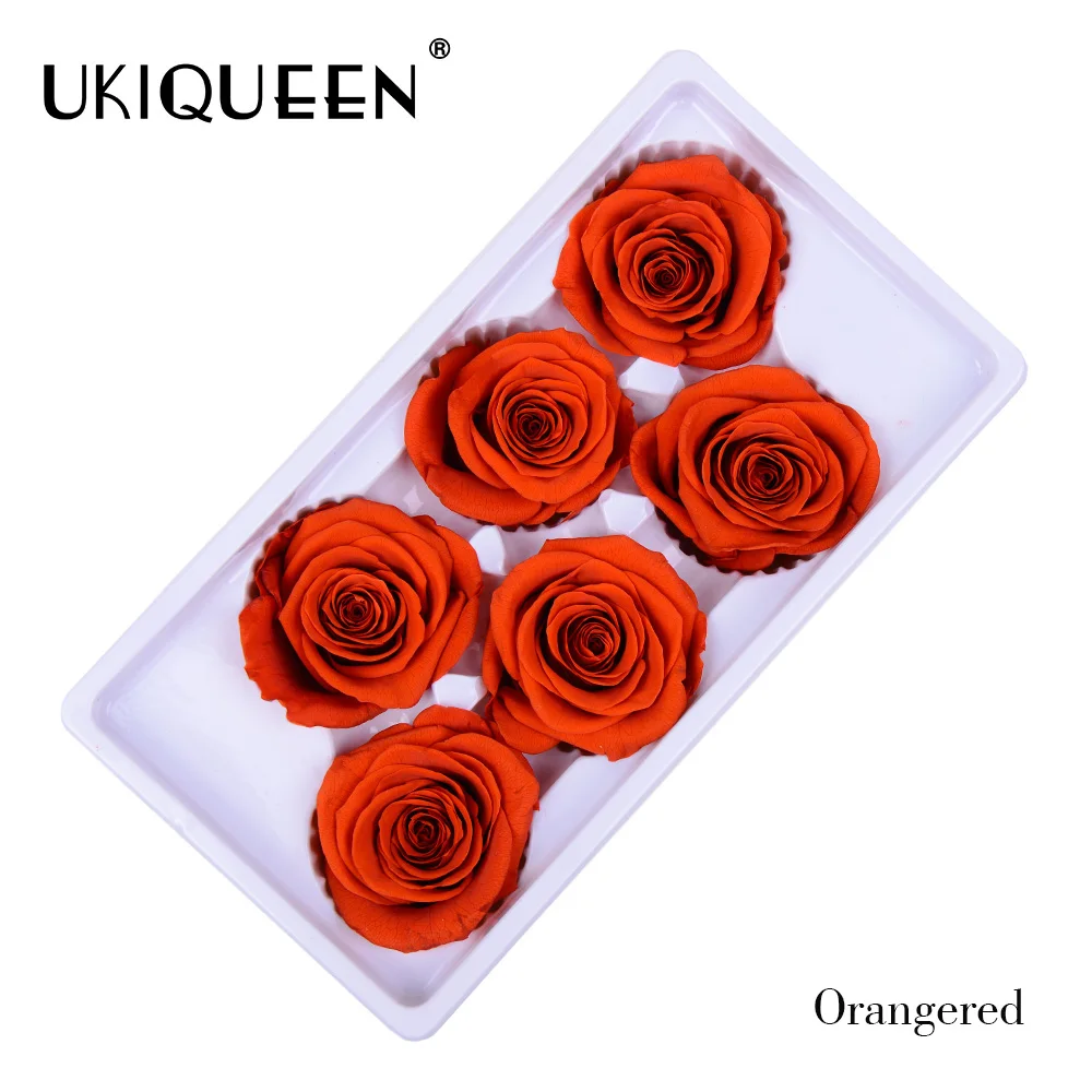  Оригинальный завод UKIQUEEN оптовая продажа подарок ко Дню Святого Валентина бесконечный вечный неувядающий цветок бутоны консервированная