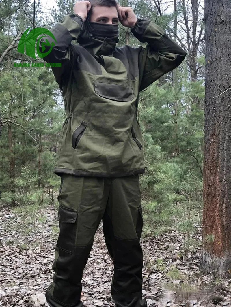 KANGO Camouflage Russian GORKA 4 Tactical Uniform Set - Camouflage Tactical Gear for Hunting Training Outdoor