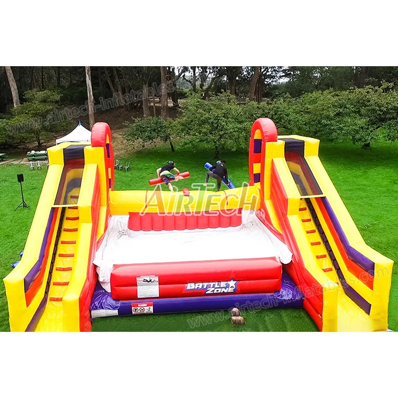 New duel combat gladiator challenge arena jousting sport battle zone inflatable fighting game for adult