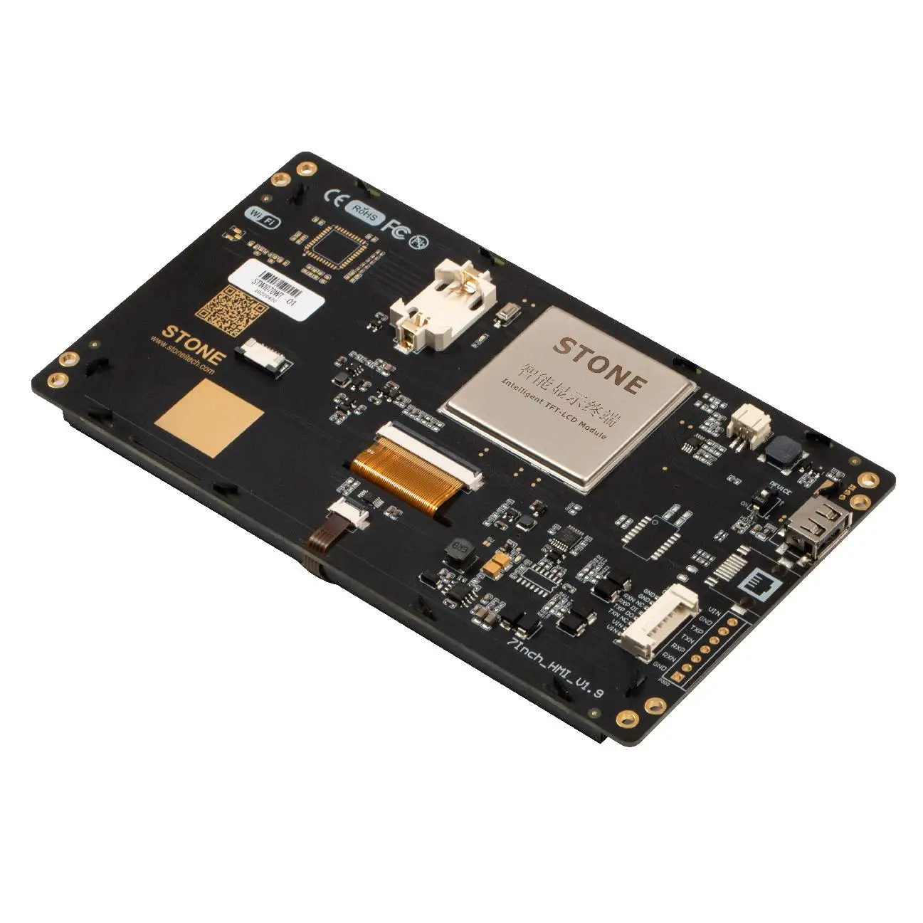 STONE NEW 7 Inch 800x480 420cd/m2 CPU CortexA8 256MB-1GB TFT LCD Touch Screen Display Module