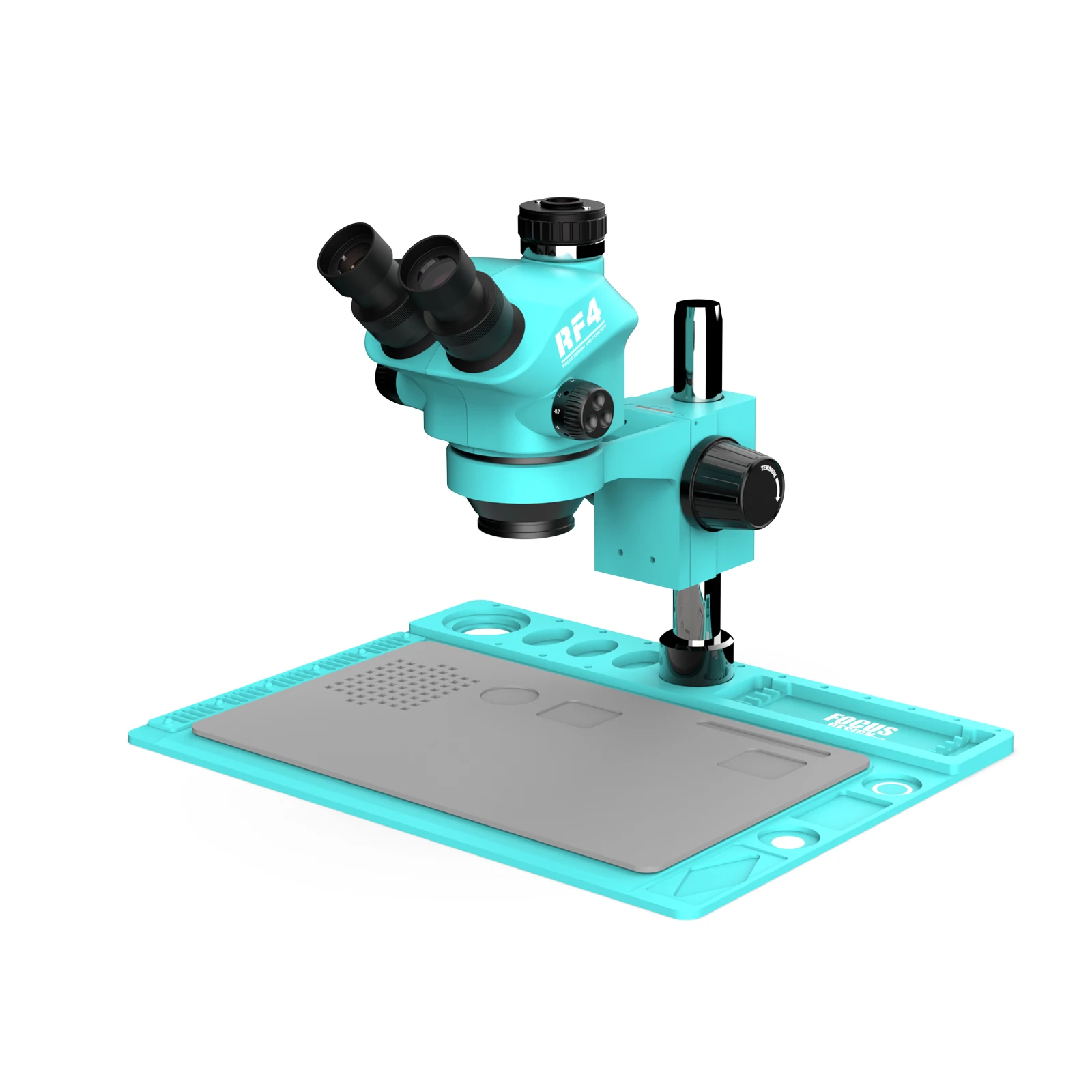 RF4 RF-7050TVD2 Optical Stereo Trinocular Microscope 70-50X Continuous Zoom for Electronic Phone Repair Jewelry Carving Tool