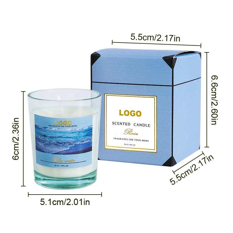 Factory Price Home Scent Transparent Candle Jar & Home Fragrance Aromatherapy Scented Candles Wedding