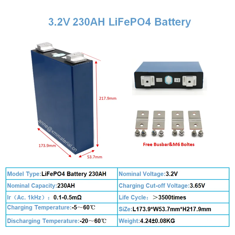 Prismatic lifepo4 li-ion battery cell