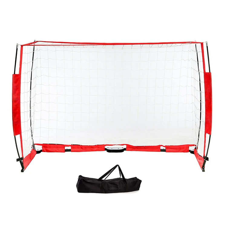 Robust stable durable 45 strand PE net soccer goal football gate and Portable and easy to install high quality 6*4ft soccer goal