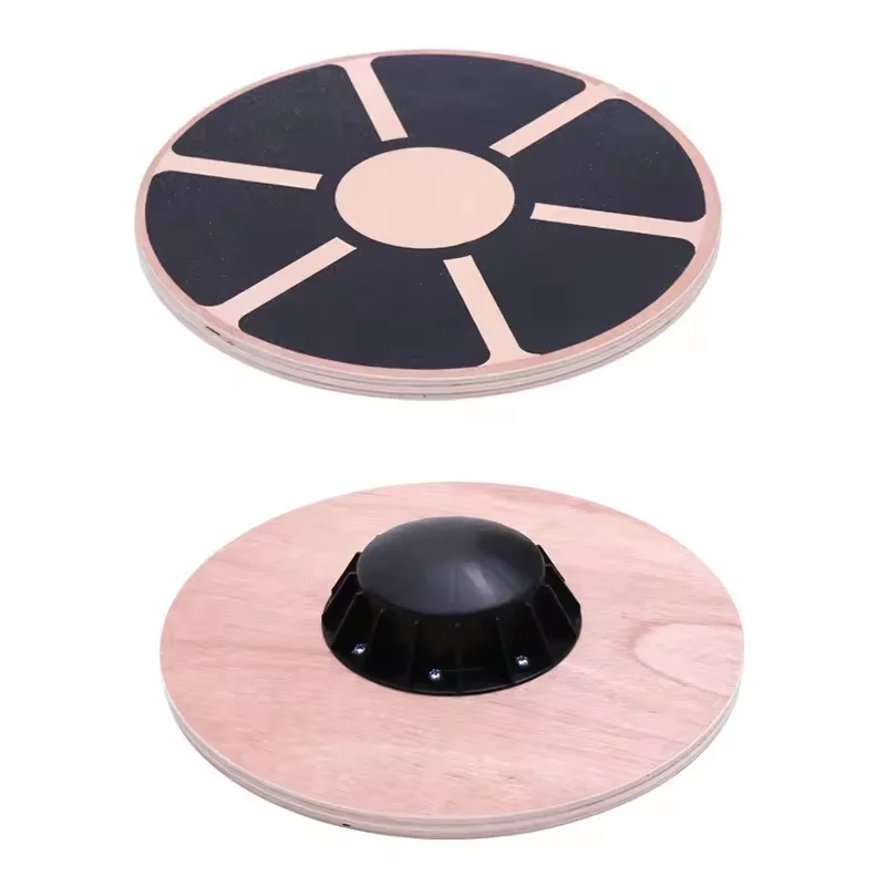 Fitness Anti-Slip Wooden Balance Board Trainer Wobble Yoga Trainer for Exercise