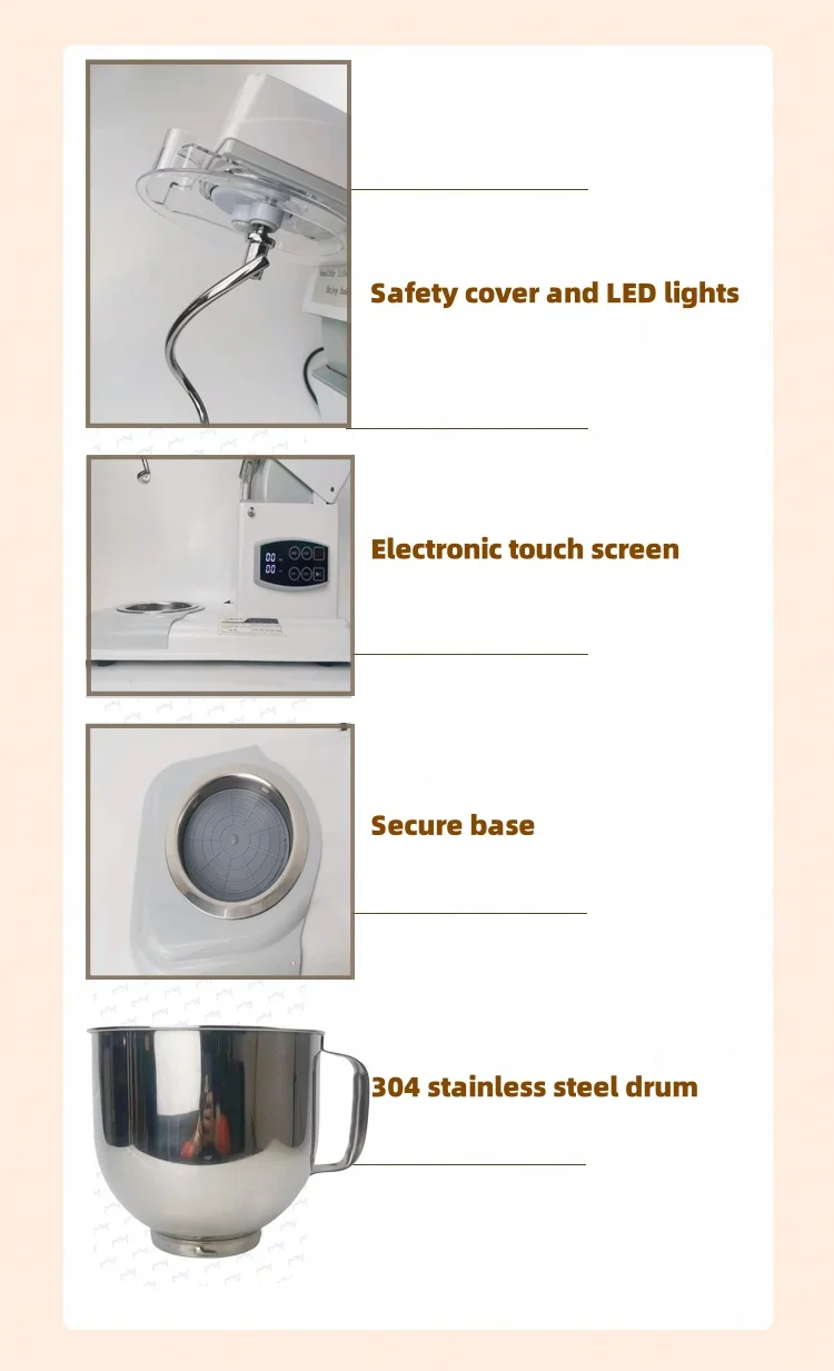 7L Vertical mixer Multi-functional low noise food processor Household kitchen electric vertical food mixer