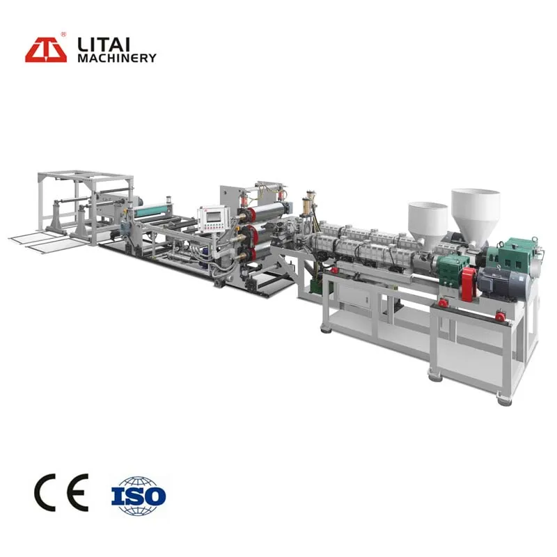 LITAI Pet Pvc Plastic Profile Corrugated Roofing Sheet Extrusion Making Machine With Good Price