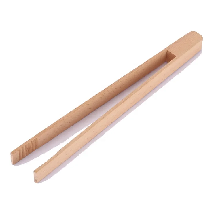 
16 Inch Beech Wood Long Food Tong for Dessert,Noodles,Snack, Sushi 