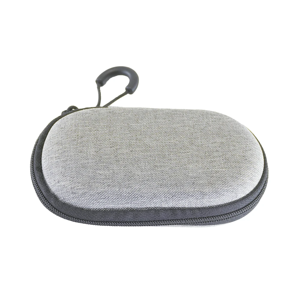 Rectangle Small Hard EVA Case - Portable Protection Earbud Case Zipper Pouch for Headset, Earphone, Flash Drive, Charging Cable