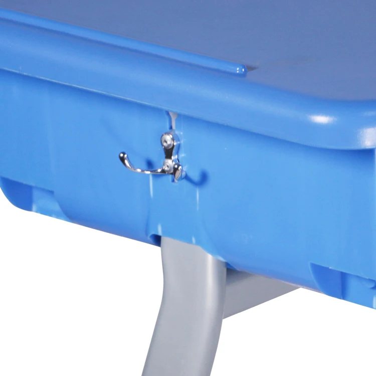Factory Wholesale Stackable Student Blue Table Studying Desk Chair For Students