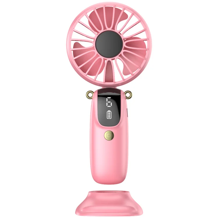 Factory Hot Sale 6 Speed Portable Rechargeable Fan Handheld Cooling Mini Fan Custom Mini Fan With Led For Students