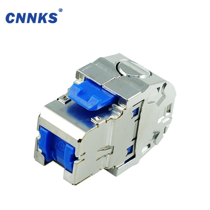 RJ45 3m Cat5e CAT6 CAT6A Toolless Shielded  three entrance cable connector  STP Keystone Jack