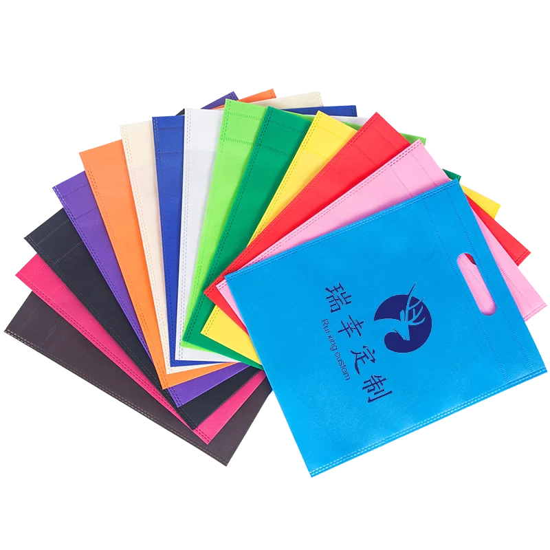 Non-woven printed logo handbag shopping bag environmental protection bag custom