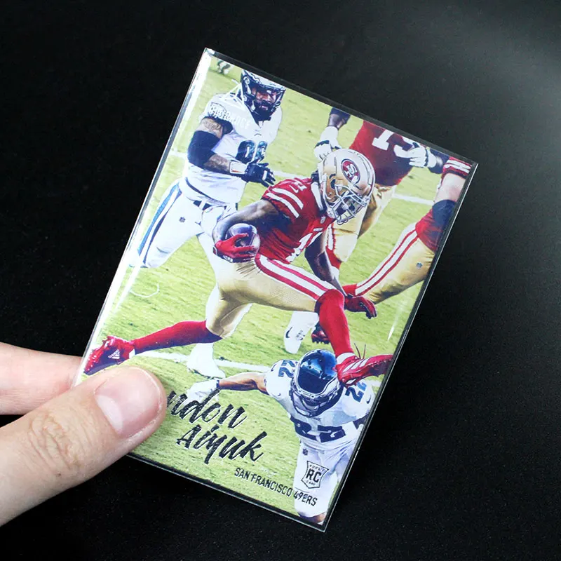 New Style Wholesale PP Hologram Clear Board Game Perfect Fit 67X92MM Penny Soft Clean Card Sleeves