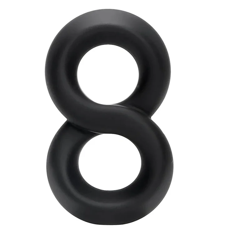 Can glow in the dark liquid silicone cock and ball ring sex toy for man