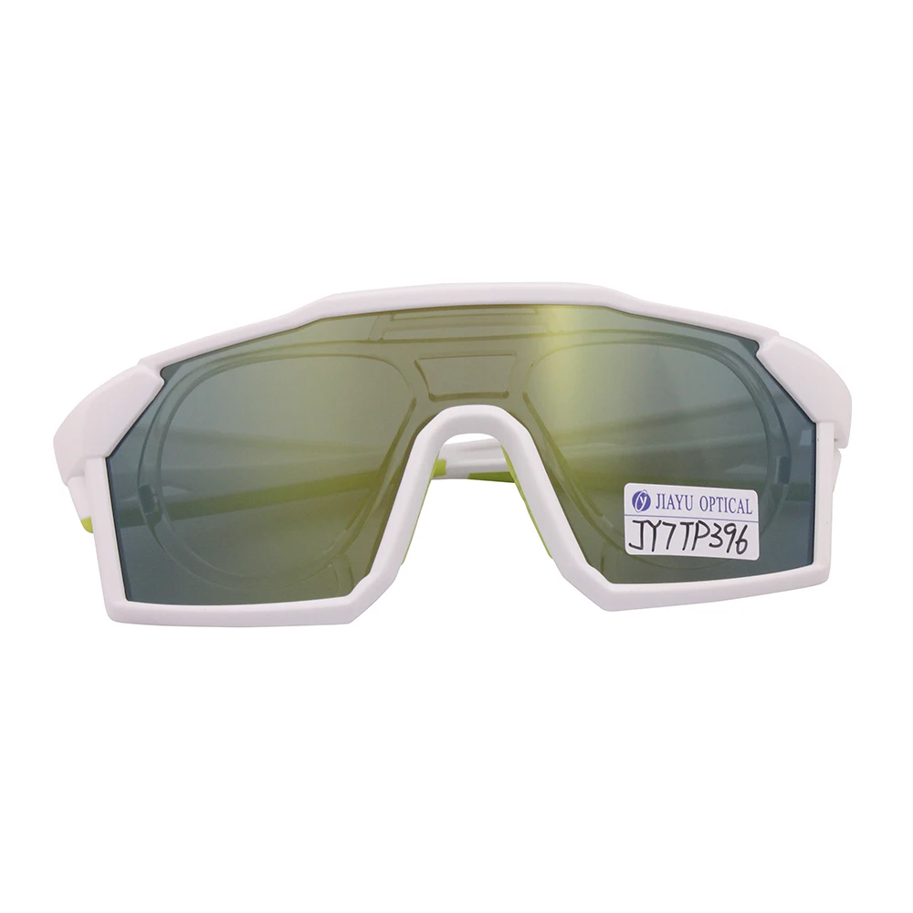 OEM Factory Cylindrical One-Piece Purple Mirror Lens Running Hiking Optical Rim Sports Sunglasses Cycling Glasses UV Protection