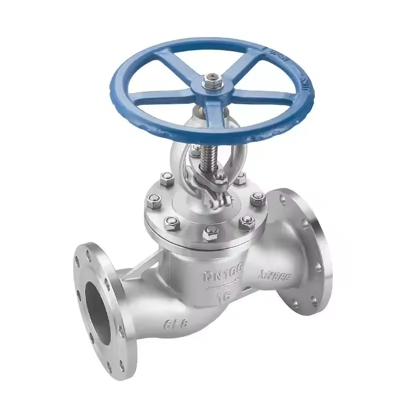Sanitary Stainless Steel Globe Valve ss304 ss316 Globe Valve With Wheel Handle For Water-Treatment