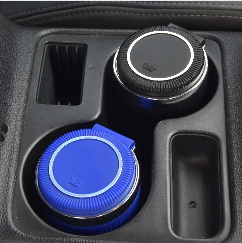 Car accessories explosive car interior decorations, creative new products, push-type multi-function car ashtray