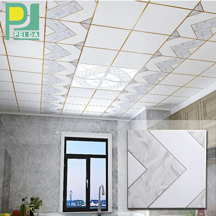 Square Acoustic Suspended Aluminum Ceiling For Room
