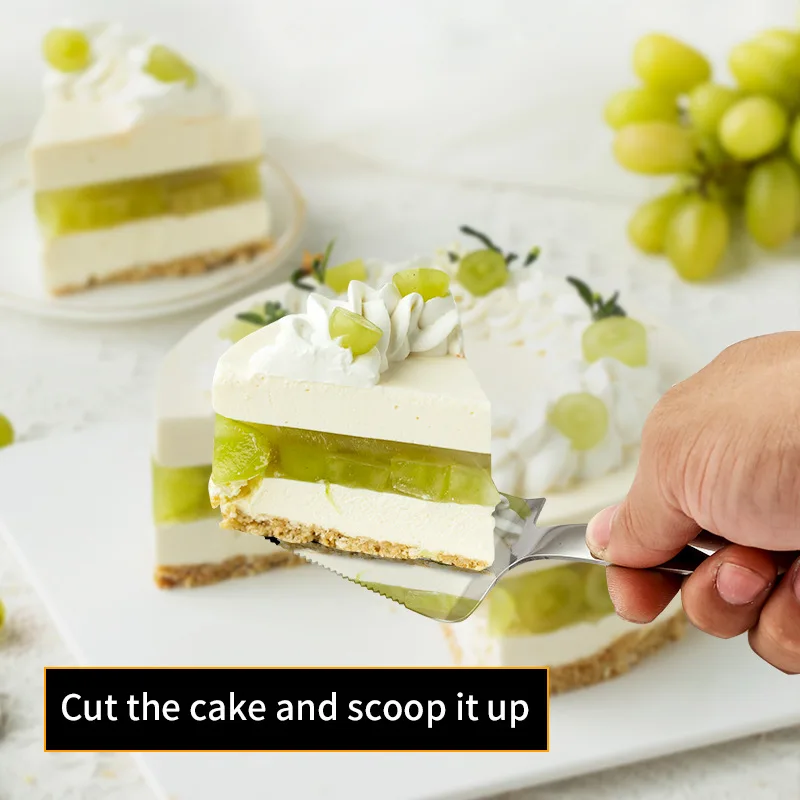 Wholesale Silver Gold Pizza Cake Pallet Knife Stainless Steel Cake Shovel Cutter Knives for Wedding