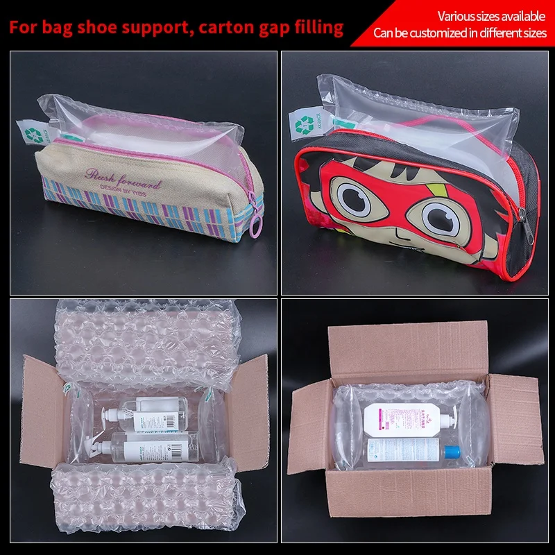 original factory logistics packaging inflatable void filling air bag stuffing for shoes insert