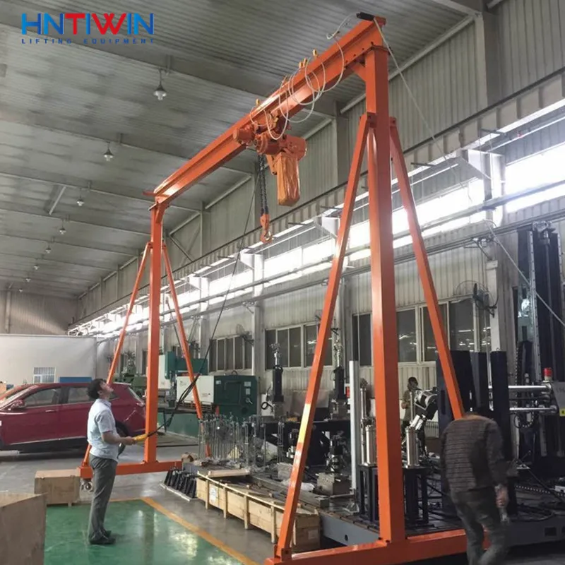 CE 360 degree rotation single girder 3t gantry crane price for sale
