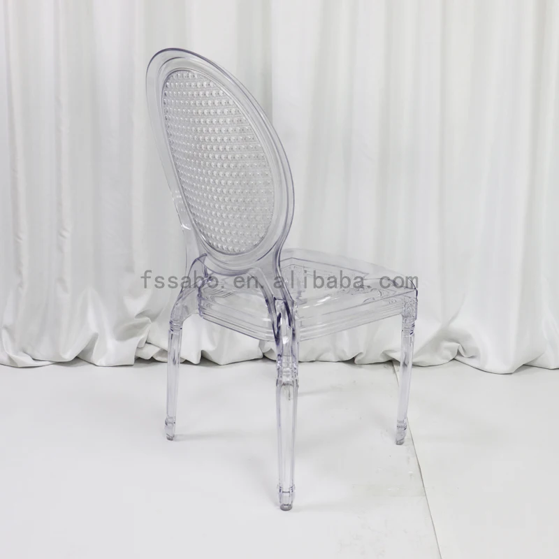 Wholesale high quality modern clear crystal transparent acrylic chairs for party wedding room and events