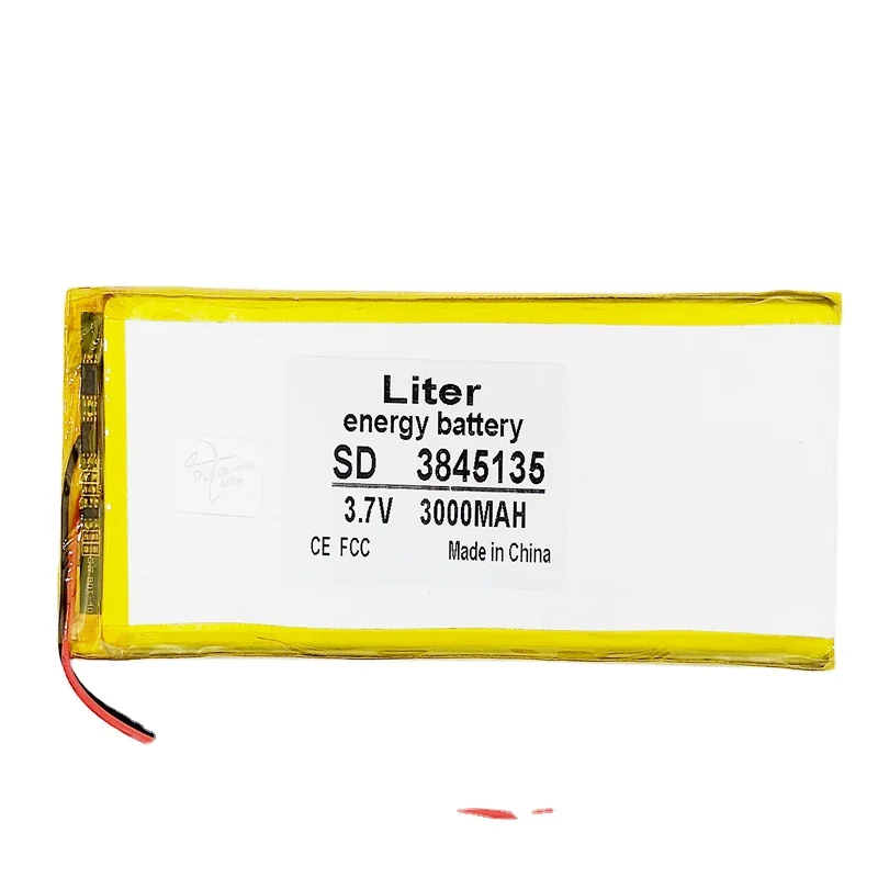 3845135 литий-полимерный аккумулятор перезаряжаемый 3 7 в 4000 мАч с печатной платой и разъемом