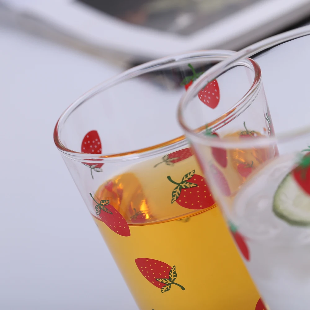 
wholesale Glass Cup ins Wind home cup tea mug water Cup girl cute high temperature resistant male simple fresh Mori tea making 