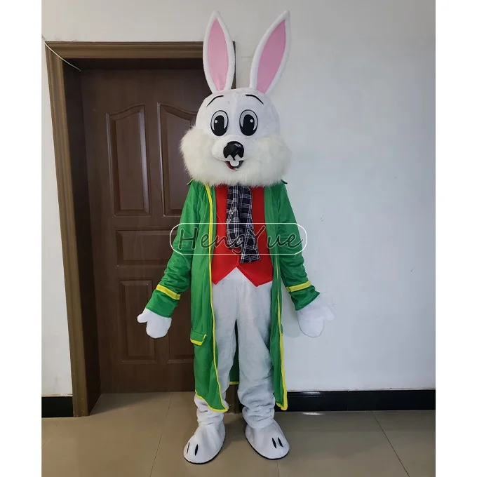 Rabbit Bunny Mascot Costume Cosplay Dress Customized Easter Rabbit Costume Carnival Halloween Christmas Advertising Promotion