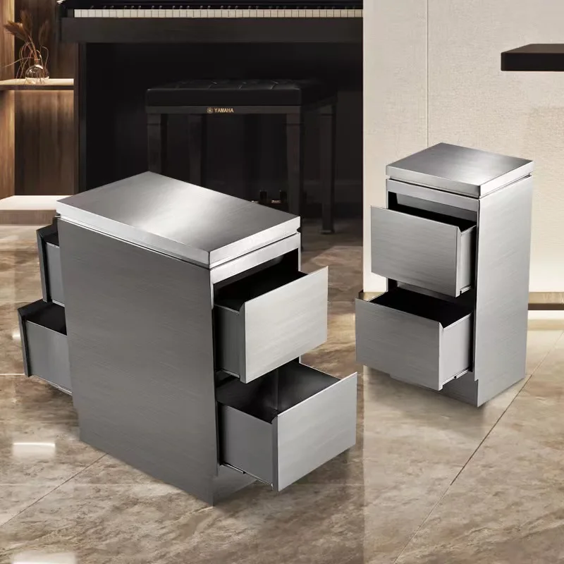 Wholesale Hair Salon Furniture metal gold Black sliver Barber Trolley with drawer