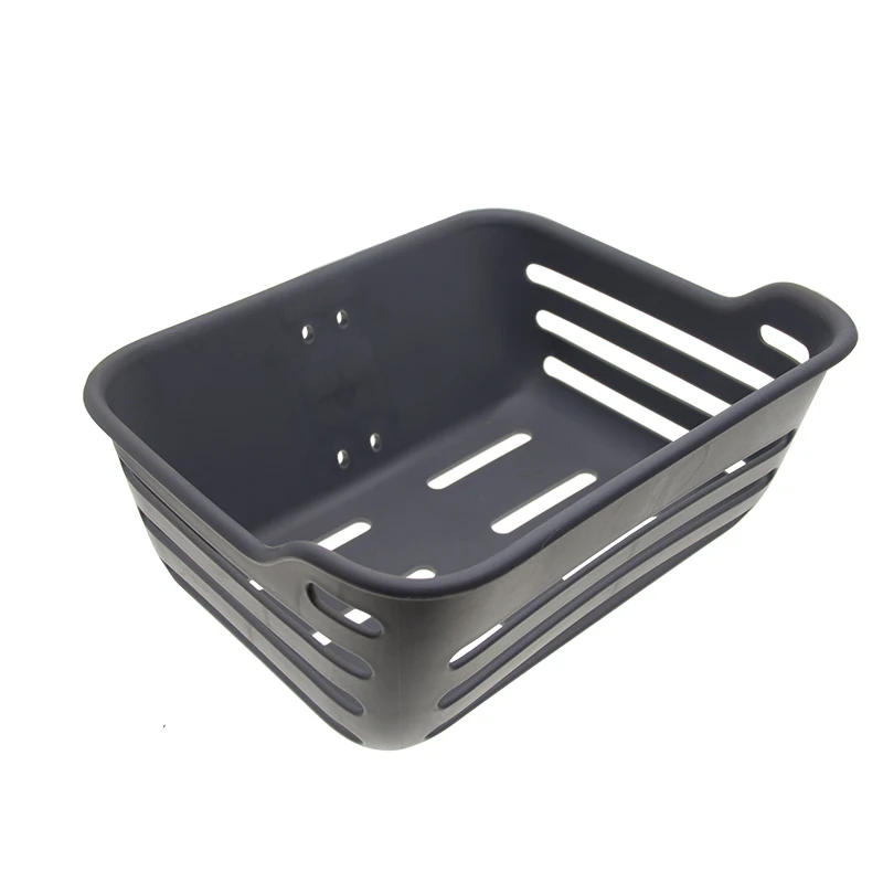 China made electric bicycle black basket plastic front basket