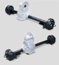 rear axle with gearbox