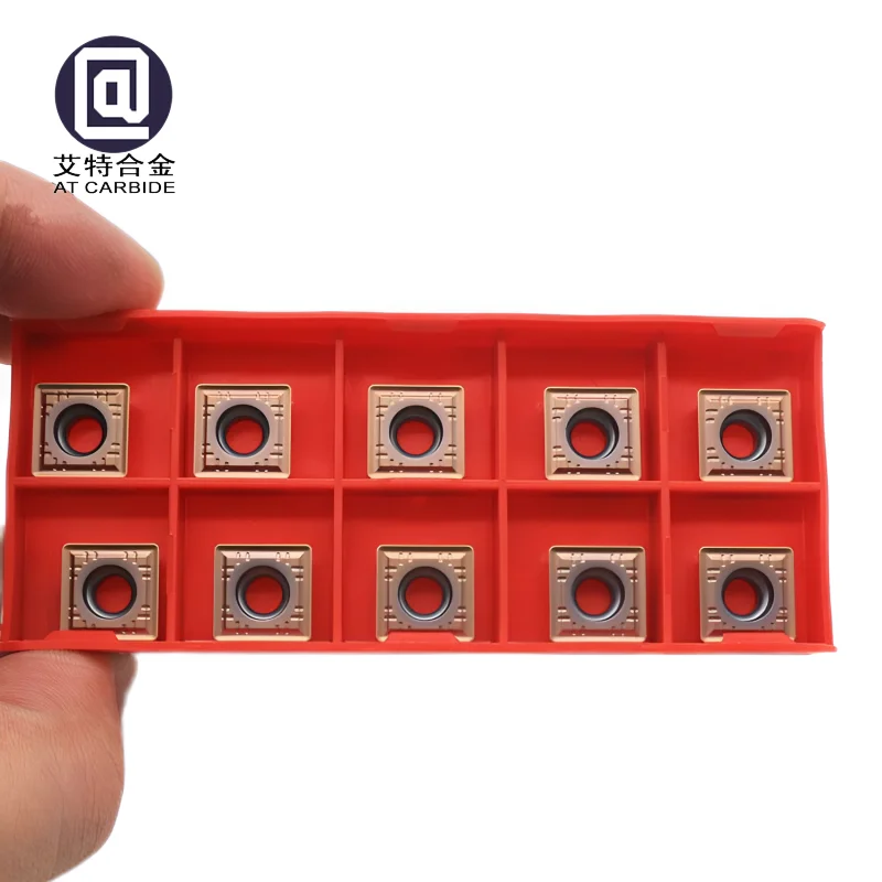 SPMT060204 CNC Lathe Tool Rapid Drilling Carbide Insert Blade for Steel Cast Iron Processing Cutting Tools for Lathe Machines