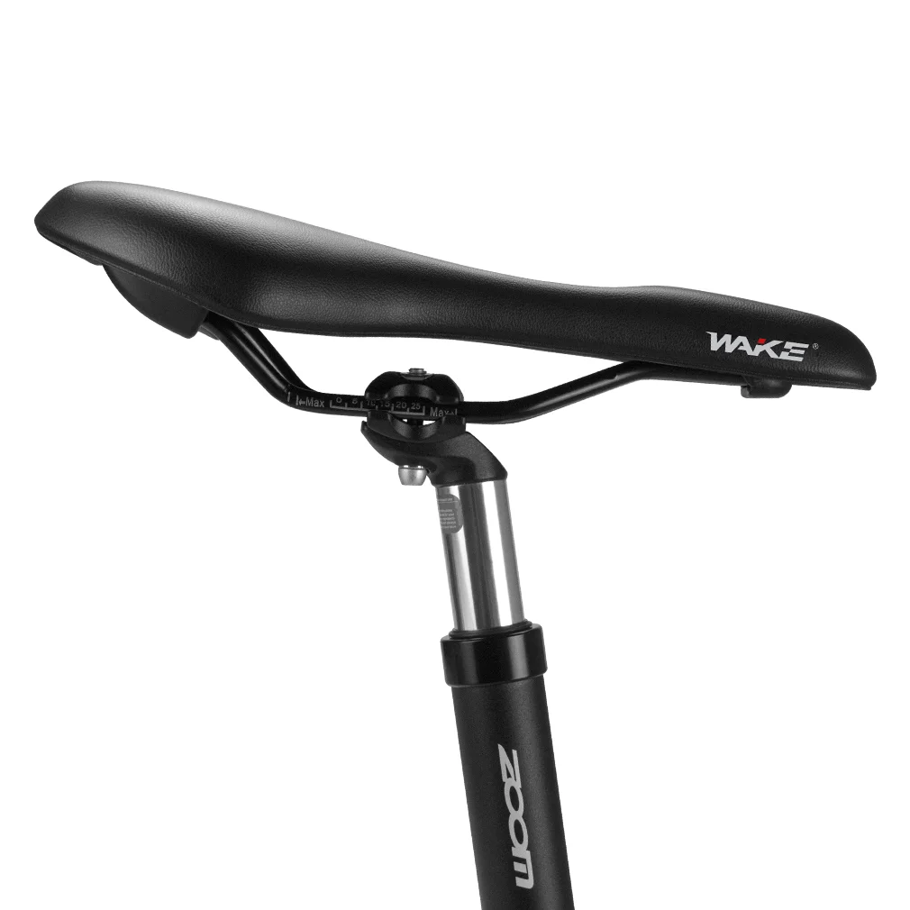 Bicycle shock absorber seatpost 27.2/31.6 x 350mm aluminum alloy bicycle seatpost, ZOOM black/red seatpost