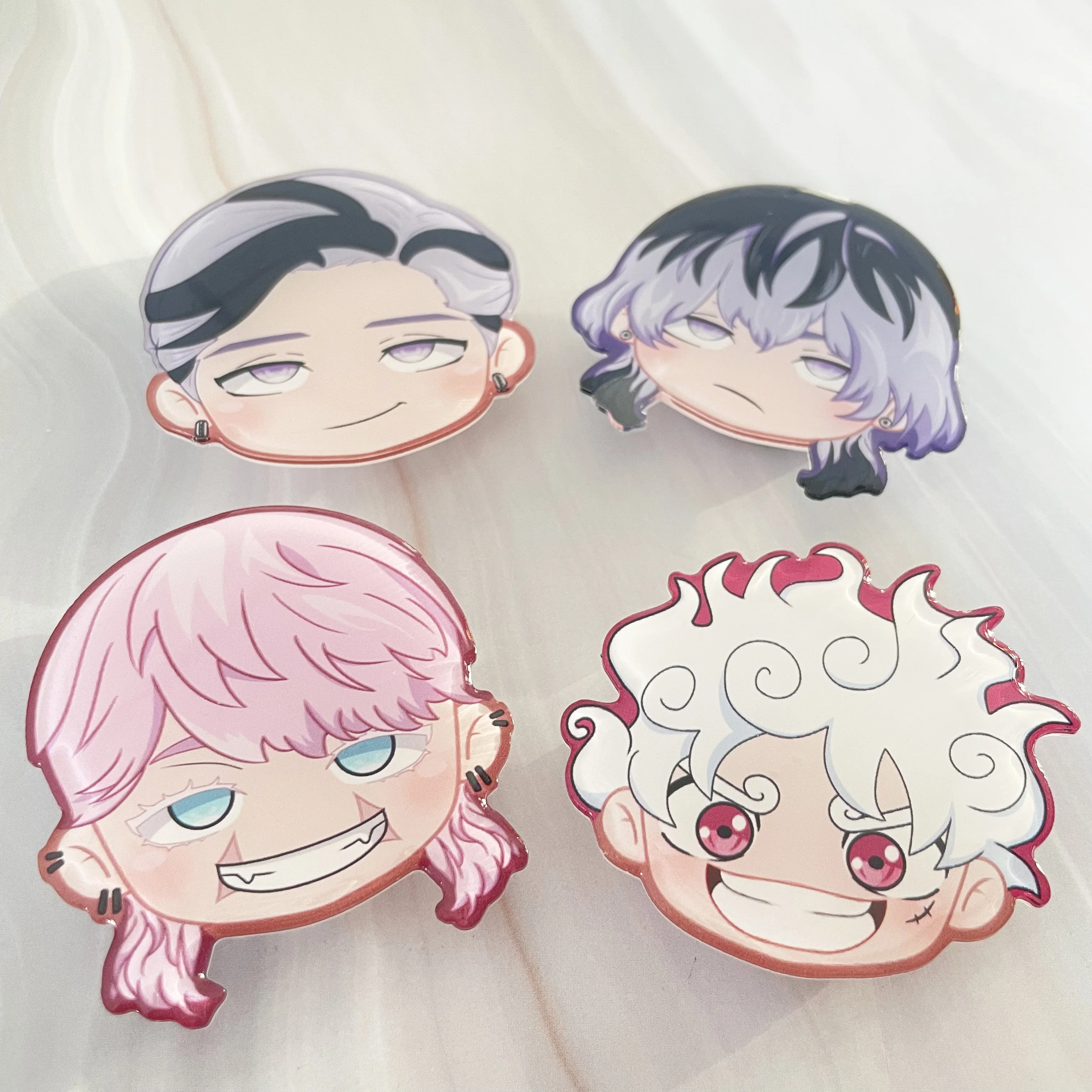 Лидер продаж стильная розетка для мобильного телефона с мультяшным эпоксидным подставкой выдвижные акриловые ручки