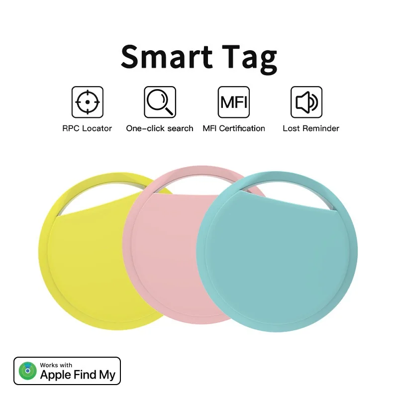 Findmy Portable Mini Bluetooth PetTracker Long Range GPS Locator Collar Waterproof airtag IP67 MFI iOS Android 4G Network Travel