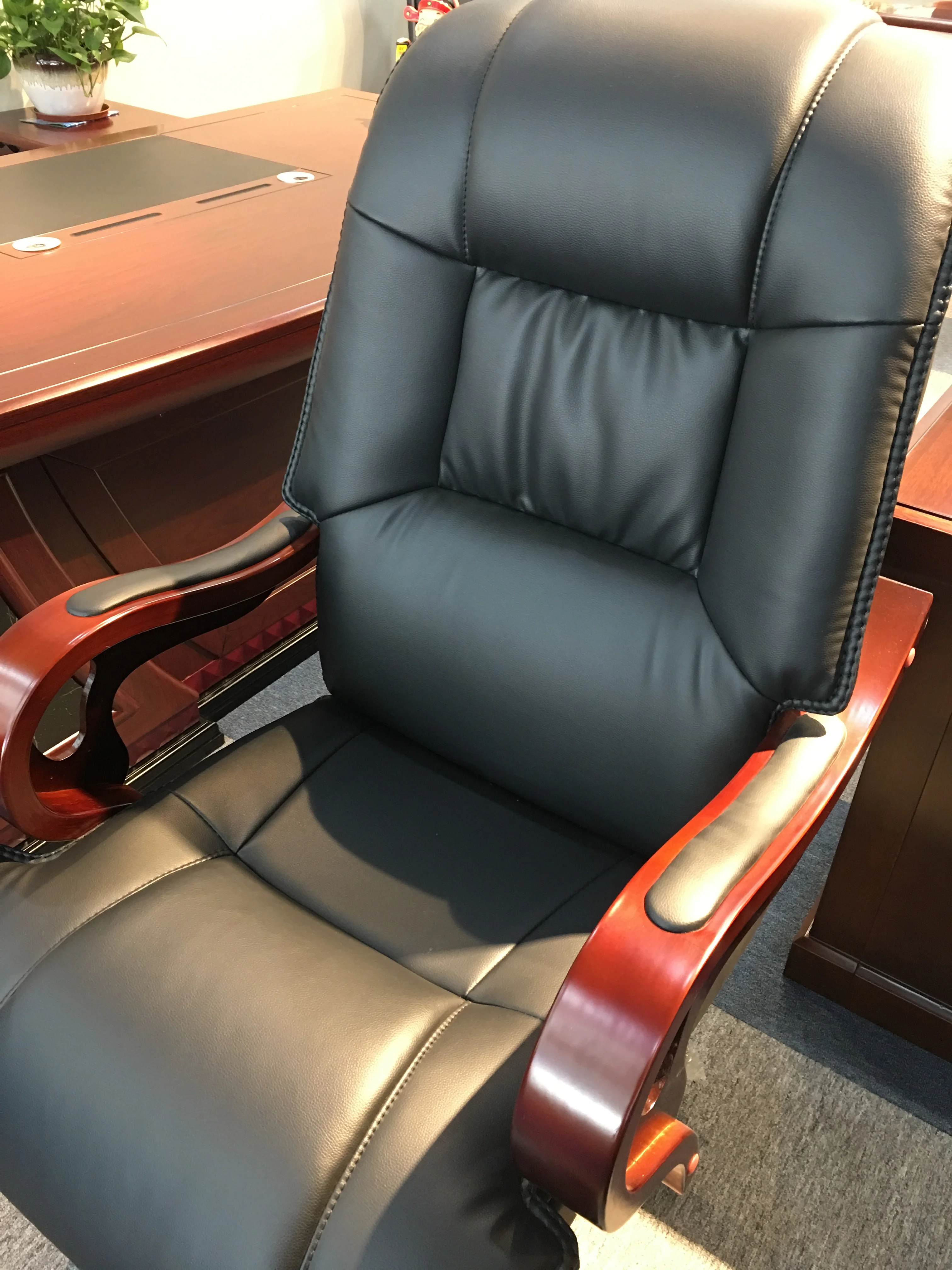 Black Office Chair Executive Hot Sale Leather Office Chair For Boss