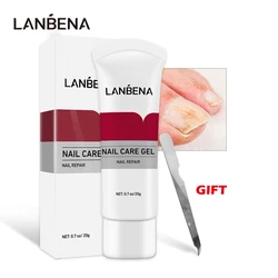 LANBENA Foot Nail Fungus Treatment Essence Nail Repair Gel Fungus Onychomycosis Treatment with Nail File gift