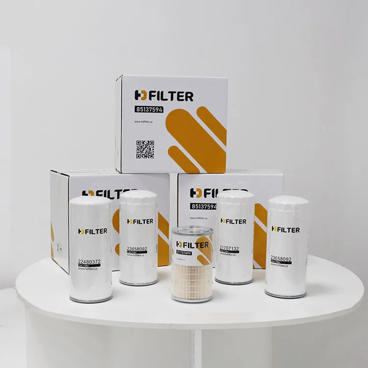 Filter factory excavator loader truck diesel engine oil fuel filter 85137594 22480372 23658092 1737499 21707132 23658092