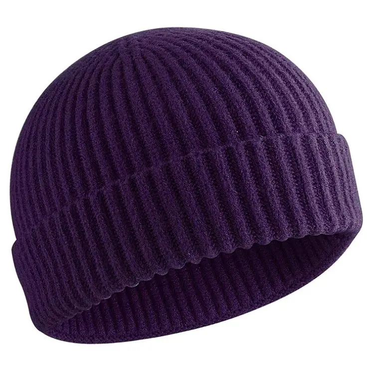 Winter Hat Knitted Blank Hats Baby Knit Short Fishing Beanies