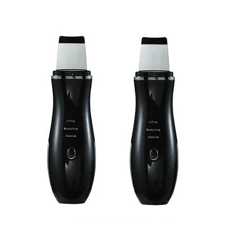 Oem 2021 New Design Derma F Manual Ultrasonic Shovel Skin Cleaner Stainless Steel Ultra Sound Electrical Sonic Facial Scrubber