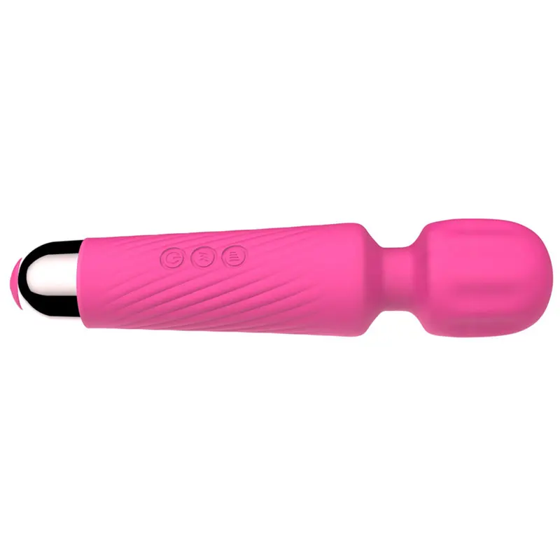20 Vibrations 8 Speeds Silicone Wand Massager,New Trending USB Rechargeable Portable Handheld Sex Toys For Woman