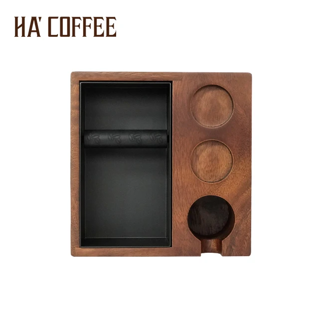 Stainless With Gasket Coffee With Capsule Drawer Stainless Steel Large 4 In 1 Espresso And Tamp Tamper Station Kit Set Knock Box