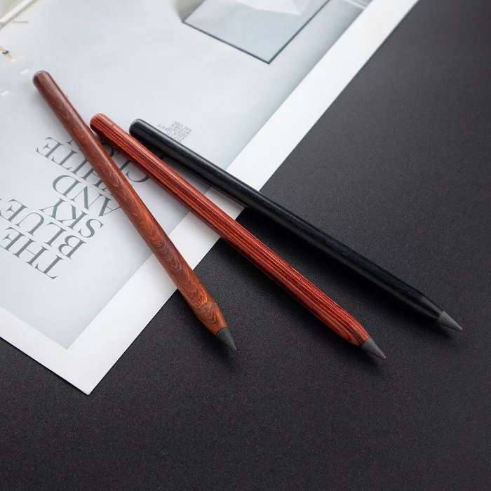 inkless pen perpetual wriiting graphite forever sharp tip custom Printed promotion hot sale eco-friendly hb wood pencil