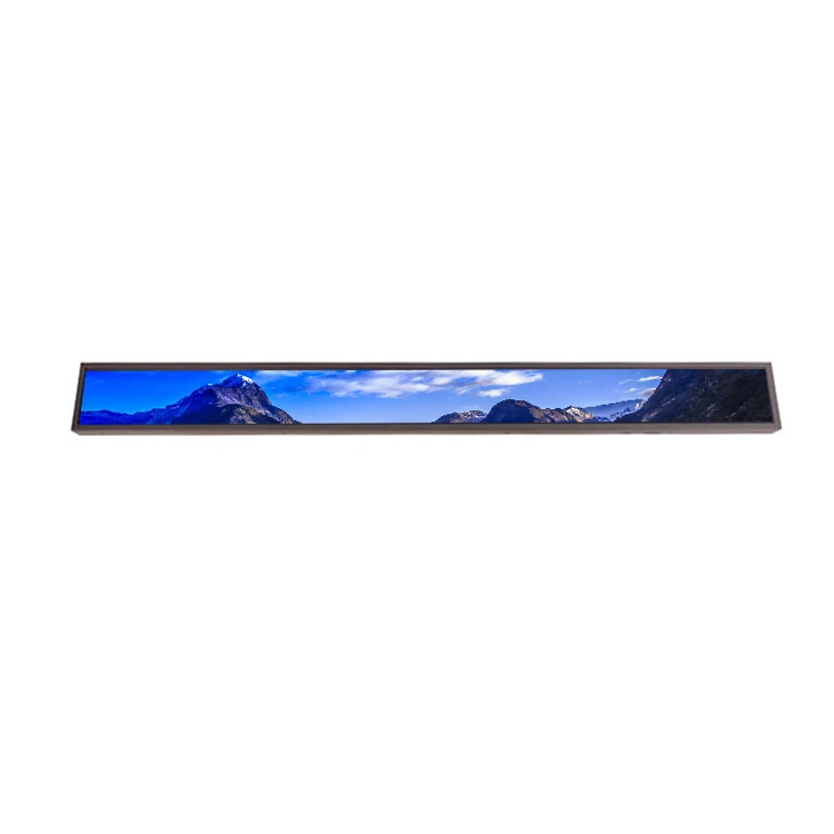 23.1 inch Bar Type Wide Advertising lcd display monitor screen signage shelf edge lcd display digital signage stretched