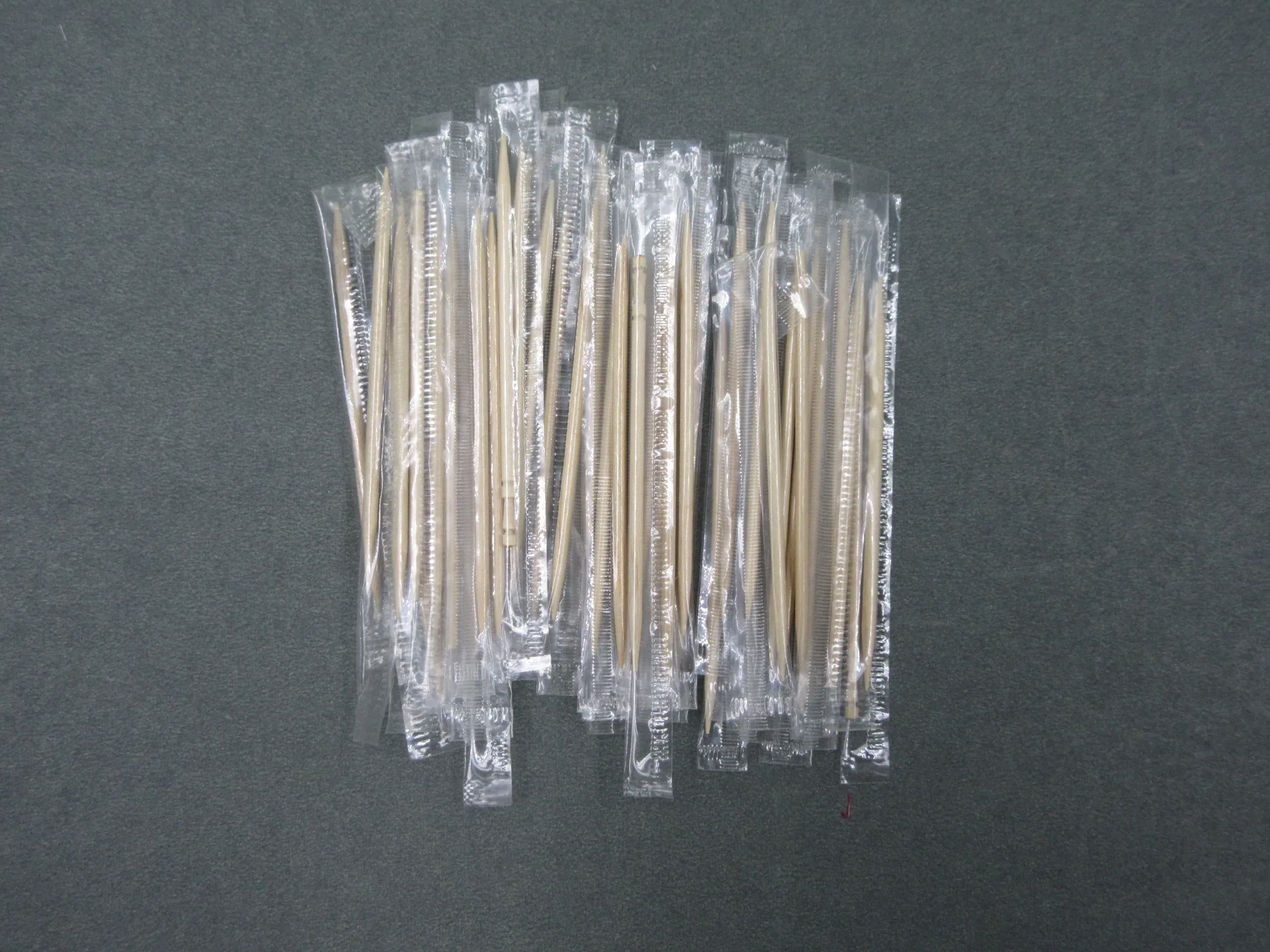 65 mm cello wrapped wood bamboo toothpick