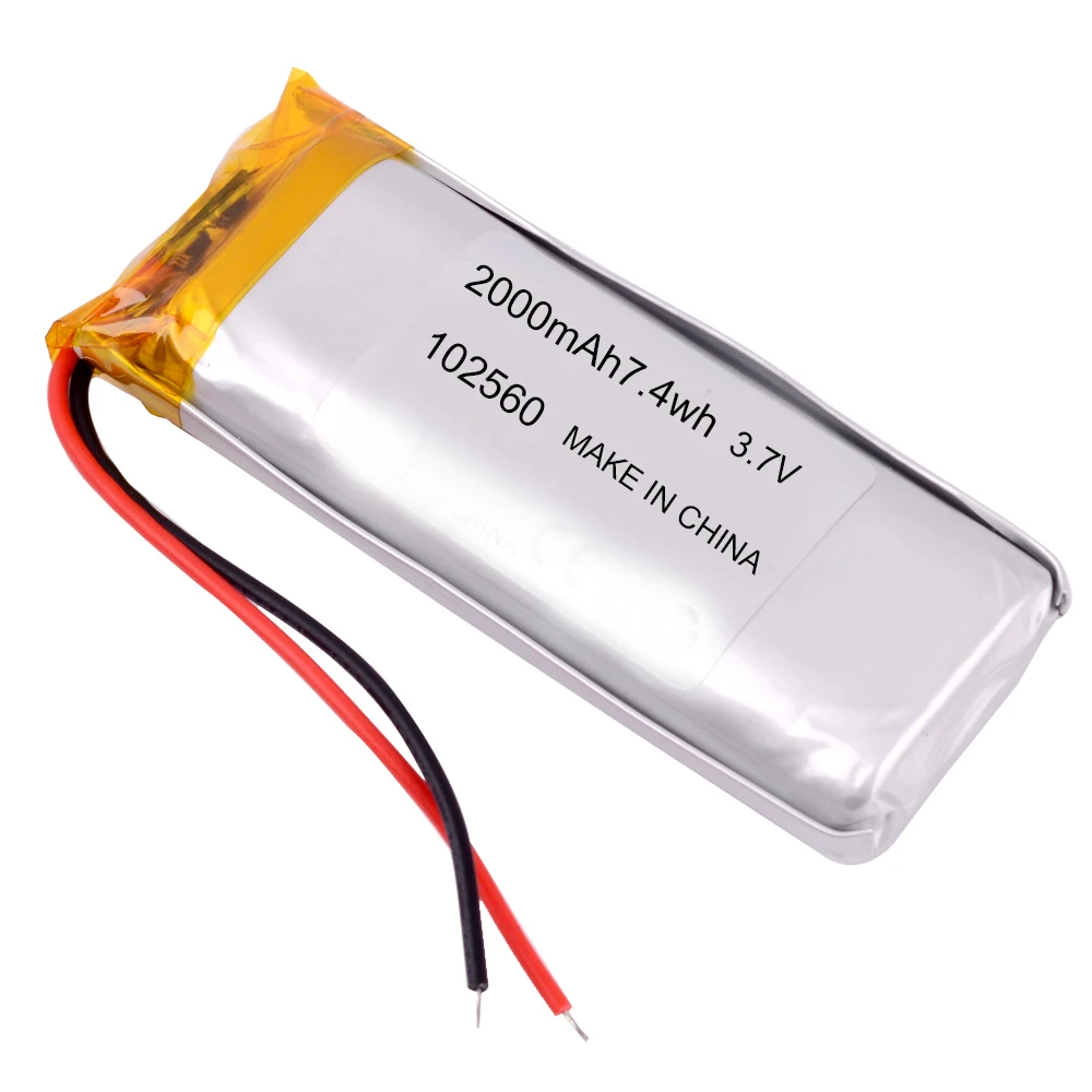 Оптовая продажа 102560 1800 мАч 3,7 в литий-ионный перезаряжаемый литий-полимерный аккумулятор литий-ионные батареи